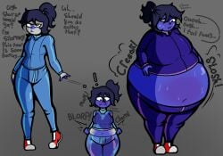big_ass big_breasts blueberry_inflation breasts bubble_butt female huge_ass tagme thick_thighs town_of_skeles wide_hips