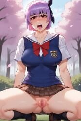 ai_generated angry_face artcalypse ayane_(doa) dead_or_alive pussy