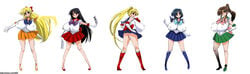 5girls ami_mizuno ass bishoujo_senshi_sailor_moon blush breasts cleavage female female_only hg_chagawa high_heel_boots high_heels highres huge_breasts human large_breasts makoto_kino minako_aino multiple_females multiple_girls nipples panties rei_hino sailor_jupiter sailor_mars sailor_mercury sailor_moon sailor_venus smile straight_hair underwear usagi_tsukino