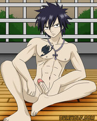 barefoot bumwolf fairy_tail feet gray_fullbuster lowres male male_only nude toes