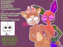 2025 2_boys 2boys backshot backshots balloon_animal balls ballsack big_ass colored colored_background comic_sans dandy's_world dandys_world femboy furries furry furry_only gay_furry gay_sex goofy_ahh_facial_expression i’m_tired lineless lineless_art looey_(dandy's_world) rainbowcat26 raindeer rudie_(dandy's_world) rudie_(dandys_world) say_gex self_upload