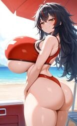 1girls ai_assisted ai_generated amber_eyes beach big_ass big_breasts bikini black_hair breasts breasts_bigger_than_head curvaceous curves curvy curvy_body curvy_female curvy_figure curvy_hips dominant_female enormous_breasts ftggtgg gigantic_breasts huge_ass huge_breasts hyper_breasts large_ass large_breasts lifeguard lifeguard_swimsuit massive_breasts red_hair request requested seducing seductive seductive_eyes seductive_look seductive_pose seductive_smile solo solo_female solo_focus sorceress_sophia swimsuit tail thick_ass thick_thighs two_tone_hair villain villainess