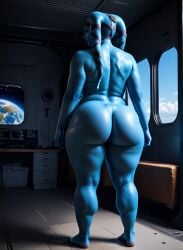 1girls ai_generated alien alien_girl alien_humanoid alien_only ass ass_focus back back_view bare_ass barefoot bbw big_ass big_butt black_eyes blue_body blue_skin blue_sky bottom_heavy chubby chubby_female cloud clouds colored_skin curvaceous curvaceous_female curvaceous_figure curvy curvy_body curvy_female curvy_figure curvy_hips disney fat fat_ass fat_butt female female_focus female_only from_behind full_body futuristic headgear headwear hips huge_ass huge_butt indoors inside interior large_ass large_butt looking_to_the_side magnumdawn markings markings_on_head naked non-human non-human_only nude obese obese_female oc original_character overweight overweight_female photorealistic planet plump pony_diffusion_xl rear_view science_fiction scifi sky solo solo_female solo_focus space spacecraft spaceship spaceship_interior stable_diffusion standing star_wars stars technology tentacle tentacle_hair thick_thighs thighs twi'lek wide_hips window