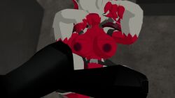 1female 1girls boobs_out boots_only breasts breasts_out bug bug_girl eyeless eyeless_character eyeless_face eyeless_female female female_focus female_only helldivers helldivers_(series) helldivers_2 hunter-chan_(arzyparzy) insect_girl insects nipples nipples_outside nipples_visible no_bra no_panties only_female red_body red_nipples sitting sitting_on_ground solo solo_female solo_focus terminid tits_out vr vr_media vrc vrchat vrchat_avatar vrchat_media vrchat_model waist_belt white_shell