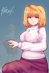1futa arcueid_brunestud big_breasts big_penis blonde_futa blonde_hair bulge bulge_under_clothes busty dick dickgirl erect_penis erection erection_under_clothes fat_cock fraxzyalovuu futa_only futanari huge_breasts huge_cock large_breasts large_penis melty_blood_arcueid_figure_(meme) meme mostly_clothed penis penis_outline penis_under_clothes precum reference_image semen tsukihime