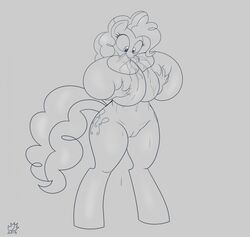 2015 anthro areola badgerben big_breasts breasts drawn earth_pony equine erect_nipples female female_focus female_only friendship_is_magic hasbro horse huge_breasts hyper hyper_breasts lactation mammal milk my_little_pony nipples nude pinkie_pie_(mlp) pony pussy self_suckling smile solo straight_hair