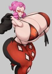 1girls 2024 absurd_res ass bra breasts curvy curvy_figure female female_focus gigantic_breasts hips huge_ass huge_breasts malva_(pokemon) pink_hair pokemon pokemon_xy red_eclipse solo solo_female solo_focus sunglasses thick_thighs thighs thong_straps top_heavy voluptuous wide_hips