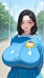 1girls ai_generated big_breasts breasts breasts_bigger_than_head female huge_breasts jiuyang-hsien large_breasts massive_breasts mature_female milf solo