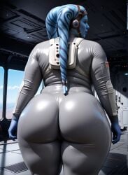 1girls ai_generated alien alien_girl alien_humanoid alien_only ass ass_focus back_view bbw big_ass big_butt blue_body blue_eyes blue_skin blue_sky bodysuit bottom_heavy chubby chubby_female cloud clouds colored_skin curvaceous curvaceous_female curvaceous_figure curvy curvy_body curvy_female curvy_figure curvy_hips disney fat fat_ass fat_butt female female_focus female_only from_behind futuristic grey_clothing headgear headwear hips huge_ass huge_butt indoors inside interior jumpsuit large_ass large_butt looking_to_the_side magnumdawn markings markings_on_head non-human non-human_only obese obese_female oc original_character overweight overweight_female photorealistic plump pony_diffusion_xl rear_view science_fiction scifi shiny_clothes sky solo solo_female solo_focus spacecraft spaceship spaceship_interior spacesuit stable_diffusion standing star_wars tentacle tentacle_hair thick_thighs thighs tight_bodysuit tight_clothes tight_clothing tight_fit twi'lek wedgie white_clothing wide_hips window