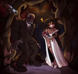 1boy 1boy1girl 1girl1boy 4_hands archway black_sclera blush bouquet commission commission_art crazy_eyes cyn_(murder_drones) cyntessa_(murder_drones) dark-skinned_female dark_skin detailed_background diddlydink dinkdiddly drone female forced_wedding garter gun gunpoint guro heart long_hair multi_extremity multi_hand murder_drone murder_drones murder_drones_x_humans necrophilia nipple_piercing no_penetration panic panicked_look panicking piercing pregnant pregnant_belly pregnant_female robot robot_girl robot_humanoid scars scars_on_face shaking shaved_crotch shaved_pussy shotgun shotgun_wedding slutty_dress smiling smiling_at_partner stitches suit_and_tie sweatdrop taller_male tentacle tessa_elliot tuxedo undead wedding wedding_dress wedding_garter wedding_lingerie wedding_night weird_eyes yellow_eyes