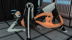 3d anal animated edi likkezg mass_effect mass_effect_3 orange-tinted_eyewear pussy robot tentacle tentacle_sex tinted_eyewear visor