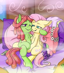 2015 bong drugs duo earth_pony equine fearingfun female feral fluttershy_(mlp) friendship_is_magic horse mammal my_little_pony pegasus pony sex tree_hugger_(mlp) wings yuri