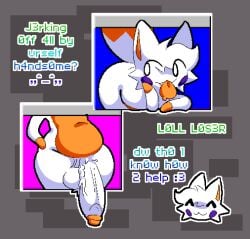 2026 :3 ^w^ anthro ball_tuft balls bent_over blue_text breakcoreyuri canid canine cheek_tuft countershade_torso countershading digital_media_(artwork) dipstick_tail english_text facial_tuft five_nights_at_freddy's five_nights_at_freddy's_world five_nights_at_frickbear's_3 fox fur genitals glans green_text hair hand_on_hip hand_on_own_cheek hand_on_own_hip humanoid_genitalia humanoid_penis leetspeak lolbit_(fnaf) lolbit_(frickbear's) male male_anthro mammal markings orange_body orange_countershading orange_fur orange_glans orange_hands orange_inner_ear orange_tail_tip orange_tongue penis presenting presenting_penis purple_cheeks question_mark scottgames smile solo tail tail_markings text tongue tongue_out tuft white_balls white_body white_ears white_fur white_hair white_penis white_tuft wide_hipped_anthro wide_hipped_male wide_hips