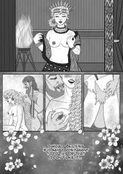 agamemnon_(mythology) beard bed breasts cassandra_of_troy coloricioso comic facial_hair fingering fingering_partner freckles greek greek_mythology minoan nipples nude nude_female nude_male nudity older_male older_male_and_younger_female on_bed pale_skin taking_clothes_off the_epic_cycle trojan_war trojan_women younger_female