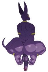 1boy 2d absurd_res anthro anthro_male anthro_only ass back_to_viewer balls barefoot beerus big_ass big_balls big_cock big_penis bottomless bubble_butt cat circumcised cock deity dragon_ball dragon_ball_z feet felid feline felis furry furry_male furry_only genitals glowing_eyes god god_of_destruction highres huge_ass jewelry long_tail looking_at_viewer looking_back_at_viewer male male_only muscular naked non-human nonhuman nude penis purple purple_body simple_background solo solo_male sssonic2 tagme tail thick_thighs thighs toned twitter_link