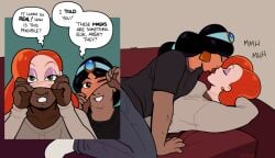blackshirtboy genderbender jasmine_(aladdin) mask skinsuit skinsuit_transformation
