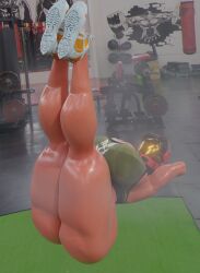 2020s 2026 3d ass big_ass big_breasts breasts dorkle24 female female_only female_spartan_(halo) gym halo_(series) png shoes spartan_(halo) tagme tan-skinned_female tan_skin thick_thighs thighs