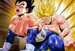big_ass_(male) dad_and_son dragon_ball dragon_ball_super dragon_ball_z gay gay_incest gay_sex incest male/male male_ass muscular_bottom pussiconagabrie son_fucking_dad super_saiyan trunks_briefs vegeta
