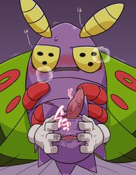 anus arthropod disembodied_hand dustox gaping gaping_anus insects kageyama looking_at_viewer male male_only moth nintendo panting penis pokémon_(species) pokemon pokemon_rse