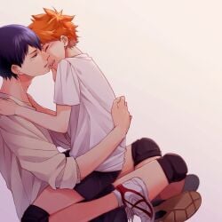 anime gay haikyuu!! hinata tobio_kageyama