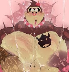 after_kiss after_sex aftermath ahe_gao aheagao ahegao ahegao_face anthro anthro_on_anthro anthro_only bara bara_body bara_tiddies bara_tits barbed_penis big_nipples big_pecs blushing bowser bowser_logo bowser_tattoo bumpy_penis cock_on_chest cock_slap collar collared dick_slap donkey_kong donkey_kong_(series) dragon eyes_rolled_back eyes_rolling_back faceless_anthro faceless_character faceless_male faggot fucked_senseless fucked_silly furry_male_only furry_only gay gay_domination gay_male himbo huge_nipples huge_pecs implied_after_sex implied_sex interspecies interspecies_domination interspecies_yaoi kd_gai kiss kissing male_boobs male_breasts male_bride mind_break mindbreak mindless monkey monkey_boy monkey_humanoid muscles muscular muscular_anthro muscular_back muscular_male muscular_shoulders nipple_stickers nipples nose_ring offscreen_character offscreen_male ovulating ovulation ownership_tattoo penis saliva saliva_drip saliva_on_tongue saliva_string saliva_trail scale scalie_humanoid scalie_male slapping_with_penis yaoi