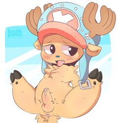 antlers anus balls birdpawss blush cervine cum cum_inside cute deer erection hat horn leaking leaking_anus legs_up looking_away male male_only mammal nipples nude one_piece open_mouth penis precum reindeer sex shy solo spread_legs spreading teapot_(body_type) thick_thighs tongue tongue_out tony_tony_chopper uncut