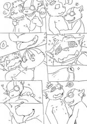 anthro comic ear_piercing embarrassed erection heart league_of_legends male mammal multiple_males nipple_stimulation nipples penis piercing precum rape_face riot_games slugsdog tears video_games yaoi yordle ziggs