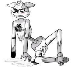 1boy after_sex anthro blush canine cum eyewear five_nights_at_freddy's fox foxy_(fnaf) inkyfrog machine male male_only mammal mechanical oil penis phantom_foxy_(fnaf) precum robot solo tagme video_games