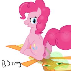 2015 anus applejack_(mlp) ass bsting equine fart female feral flat friendship_is_magic fur hair horse mammal my_little_pony pinkie_pie_(mlp) pony pussy solo