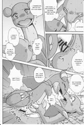 censored charmeleon comic cum female feral gabite male mikazuki_karasu nintendo penis pokemon pussy pussy_juice sex straight tongue video_games