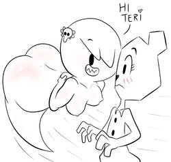 ass big_breasts breasts carrie_krueger cartoon_network female female_only ghost heart huge_ass multiple_females multiple_girls teri_(tawog) text the_amazing_world_of_gumball young yuri