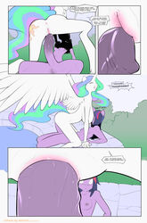 2015 alicorn anthro anus areola bakuhaku breasts comic english_text equine erect_nipples erection female friendship_is_magic futanari futatwi herm herm_on_female horn intersex large_breasts mammal my_little_pony nipples nude penetration penis princess_celestia_(mlp) pussy redoxx sex text text_bubble twilight_sparkle_(mlp) uncensored vaginal_penetration wings