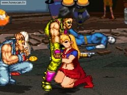 1girls animated blonde_hair comic dc dc_comics fellatio female gettag m.u.g.e.n male oral oral_sex patreon penis sex straight supergirl superheroine superman_(series) tower_of_bloody_fight