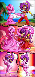 :>= ass assimilation big_breasts big_butt blue_eyes breasts cicada genie goo hair happy human insertion living_clothes long_hair looking_at_viewer mammal nipple_penetration nipples nude one_eye_closed open_mouth penetration pink_eyes pink_lips pink_slime ponytail purple_hair rape shantae shantae_(character) slime slime_girl slimegal smile smooth_skin surprised tied_hair transformation white_eyes