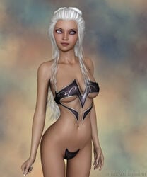 3d anni anni_hohenstein armor big_breasts bra breast breasts clothes female hair human lips long_hair metalhed13 nails panties poser posing purple_eyes slim smiling sweet teen underwear white_hair