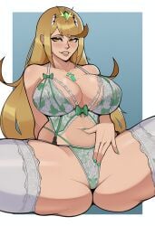 mythra (xenoblade) from xenoblade (series) by hereticus