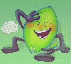battle_for_dream_island battle_for_dream_island_again bfb bfdi bfdia dialogue leafy_(bfdi) object_shows pussy pussy_juice