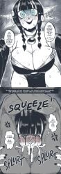 1boy 1boy1girl 1girls 2026 2d 2d_(artwork) aggressive_fellatio anger_vein big_breasts blowjob blue_eyes blush blushing breasts correction cum cum_in_mouth cum_in_throat cum_inside deepthroat deepthroat_holder english english_commentary english_text facefuck fellatio female female_focus grimhild_(tomboy_sama) head_between_thighs instant_loss instant_loss_2koma leg_lock_fellatio leglock leglock_fellatio light-skinned_female light_skin looking_at_viewer male male/female male_pov mascara multiple_images oral oral_penetration oral_sex original original_character pov rolling_eyes rough_oral running_mascara runny_makeup snot snot_bubble speech_bubble tagme tears tomboy_sama yandere