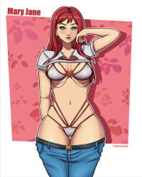 1girls ass avengers big_ass big_breasts boobs breasts busty cleavage curvy curvy_figure female_focus female_only fit fit_female hip hourglass_figure huge_breasts large_breasts marvel marvel_comics mary_jane mary_jane_watson mature_female superheroine sweet3wolf thick thick_legs thick_thighs thighs top_heavy upper_body