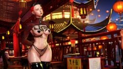 3d a.k.i. asian asian_female athletic athletic_female female female_focus female_only hourglass_figure lingerie makeup nsnaps16027 pale-skinned_female pale_skin skimpy skimpy_clothes street_fighter tagme