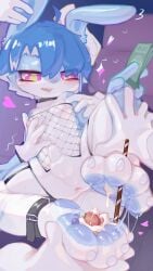 2d 2d_(artwork) anthro anus dessert digital_drawing_(artwork) digital_media_(artwork) falni feet feet_focus feral feral_only fishnet_topwear flaccid flaccid_penis food food_play foot_fetish fur furry furry_only legwear male male_focus male_only money pawpads paws penis stirrup_legwear