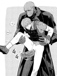 cuntboy gay leon_scott_kennedy male male/male male_only mr_x resident_evil trans_man yaoi
