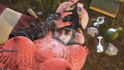 4k ahe_gao baldur's_gate_3 deaddym edit fantasy hot karlach muscular pussy pussy_hair pussy_juice sfm shadowheart sniffing source_filmmaker steam sweat tagme yuri