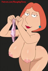 ai_generated big_ass big_breasts family_guy lois_griffin panties pussy_juice pussy_juice_trail redhead redhead_female smelly_pussy