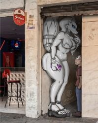 1boy 1girls alleyway_milf_(meme) anthro anthro_female big_breasts big_butt bodily_fluids breasts butt clothed clothed_human clothed_male clothing colombia curvy_figure dragon duo feet female female_anthro footwear furred_dragon generation_5_pokemon high_heels huge_butt human human_male interspecies larger_anthro larger_female legendary_pokemon male male/female mammal meme naughty_face nintendo platform_footwear platform_heels pokemon pokemon_(species) reshiram scalie shoes size_difference smaller_human smaller_male steam sweat thick_thighs toes tongue tongue_out very_high_resolution zhuli-gd