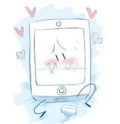 1boy 1boys adamation_inc. adamationz animationepic blushing charger fanartist inanimate_insanity inanimate_insanity_(season_2) leaking mepad object_show object_shows