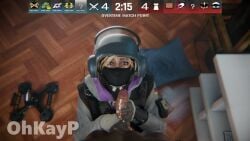 3d animated cum cum_on_face cum_on_face_mask cumshot dark-skinned_male handjob handjob_with_gloves helmet iq_(rainbow_six) longer_than_30_seconds mask masked_female monika_weiss ohkayp rainbow_six rainbow_six_siege short_video shorter_than_one_minute sound tagme video
