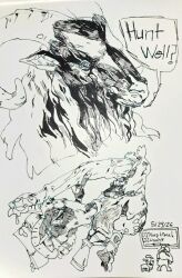 4_arms 4_horns abel_(sheepdoll666) animal_genitalia animal_penis anthro ball_fondling ball_suck ball_worship balls big_balls big_penis blood bodily_fluids body_worship bovid caprine caprine_genitalia caprine_penis caves_of_qud domestic_sheep dominant dominant_male duo fondling genital_fluids genital_worship genitals goat goatfolk_(caves_of_qud) handjob horn huge_balls huge_penis jacob_sheep lemon_testicles male male/male mammal mamon_souldrinker_(caves_of_qud) multi_arm multi_horn multi_limb oral penile penis precum scar sex sheep sheepdoll666 size_difference submissive submissive_male sucking traditional_media_(artwork)