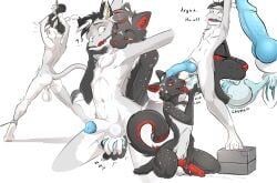absurd_res animal_genitalia animal_penis anthro balls bite black_body black_fur bodily_fluids bound canine_genitalia canine_penis castration cock_and_ball_torture cutiecut domestic_cat dragon dripping duo ejaculation empty_scrotum epididymis exposed_testicle felid feline felis fur genital_fluids genital_mutilation genital_torture genitals gore hi_res kneeling knot_in_sheath lemon_testicles male male/male mammal mutilation mythological_creature mythological_scalie mythology penis precum precum_drip rape raped_male rear_view saggy_balls scalie sexual_assault sheath skinny spermatic_cords standing violence white_body white_fur