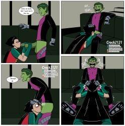 ahegao_face beast_boy blowjob crock2121 crock21211 dc gay gay_sex large_penis robin_(dc) teen_titans